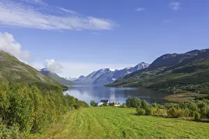 Farm and meadow in Skjabergbukta Bay