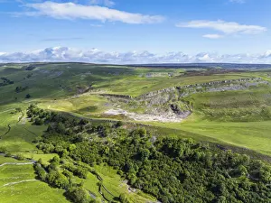 Farms and Mountains over Bainbridge Villagefrom a drone