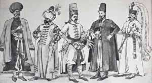 Fashion, 16th century, from left