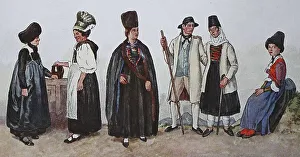 Fashion, 1850, from lks, woman from Bludenz
