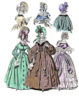 Fashion through the ages, Ladies fashions in Paris and London