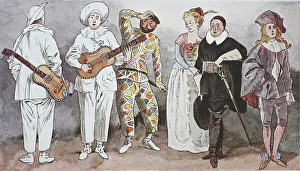 Fashion, c. 1715, figures of a fellow Italian