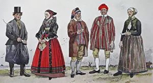 Fashion, clothing in Denmark, folk costumes in modern history