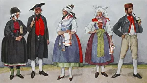Fashion, clothing in Germany, traditional costumes from Bavaria