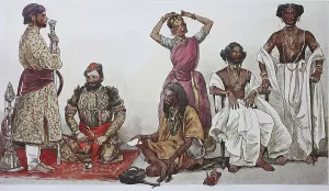 Fashion, clothing in India, estimated 1800
