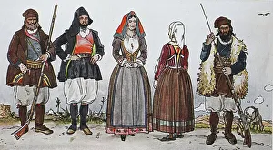 Fashion, clothing in Italy, island of Sardinia