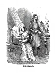 Fashion in Europe around 1850, traditional traditional costume