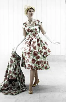 Fashion of the fifties, historical photo