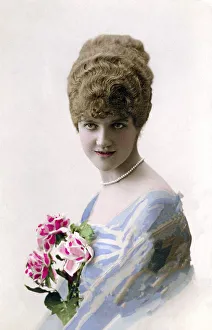 Fashion, hair fashion, portrait of a woman