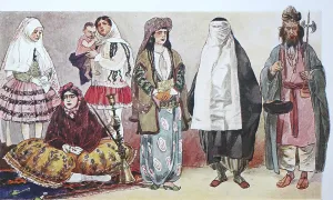 Fashion, historical clothes in Persia
