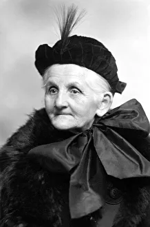 Fashion, Old Lady with Hat, 1930s, Germany, Europe