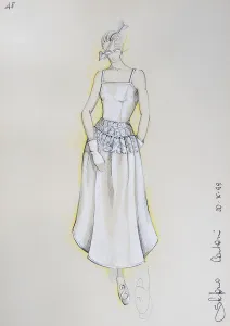 Fashion sketch, fashion design