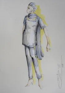 Fashion sketch, fashion design