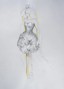 Fashion sketch, fashion design