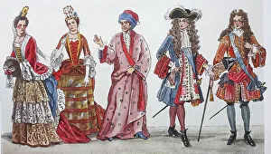 Fashion, at the time of Louis XIV of lks