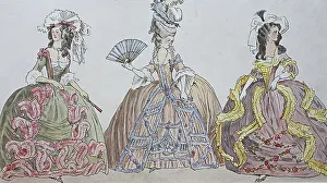 Fashion, at the time of Louis XVI from 1775