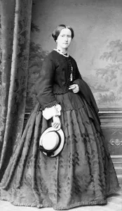 Fashion, Woman in hooped skirt