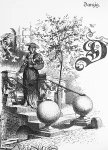 Fashionably dressed lady with hat