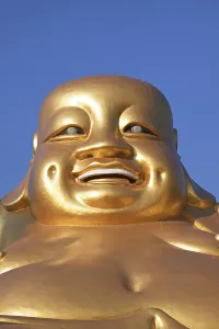 Fat golden Buddha statue, Wat Piyaram Temple