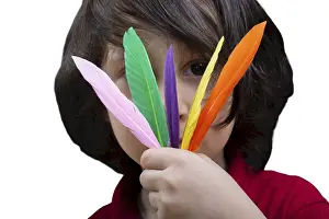 Feathers isolated elements set