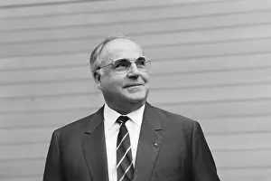 Federal Chancellor Helmut Kohl in the Baden-Wurttemberg state parliament