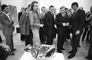 Federal Chancellor Helmut Schmidt opened an art exhibition at the Ostwallmuseum in Dortmund on 11