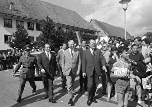 Federal Chancellor Kurt-Georg Kiesinger in 1969 opening the campaign for the 1969 federal election in his constituency