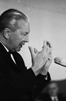 Federal Chancellor Kurt-Georg Kiesinger in 1969 opening the campaign for the 1969 federal election in his constituency