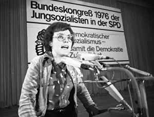 The Federal Congress of the Young Socialists in the SPD (Jusos) on 26 March 1976 in Dortmund
