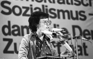 The Federal Congress of the Young Socialists in the SPD (Jusos) on 26 March 1976 in Dortmund