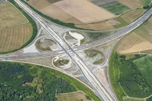Federal motorway junction Feuchtwangen Crailsheim A 7