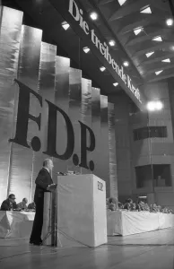 The Federal Party Congress of the Free Democratic Party (FDP) on 22 June 1970 in the Beethovenhalle in Bonn