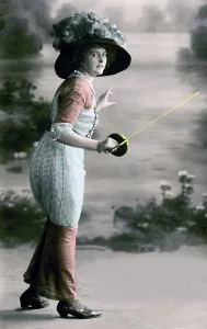 Fencer, sports, fencing, 1910s