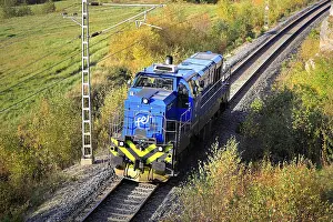 Fenniarail Class Dr18 No. 105, CZ Loco built diesel-electric locomotive of Fenniarail Oy at speed after departing Salo