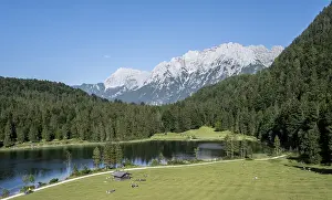 Ferchensee, back Karwendel, Bavaria
