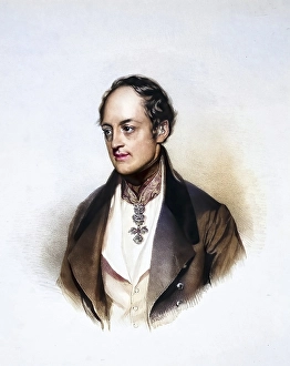 Historical Photo Prints: Ferdinand Josef von Lobkowitz (1797-1868) 8th Prince of Lobkowitz