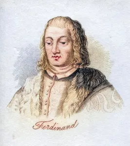 Ferdinand V. called the Catholic 1452-1516 King of Castile as Ferdinand II