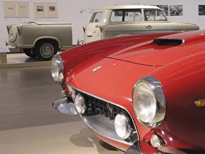 Ferrari 250 GT and a Trabant with a trailer