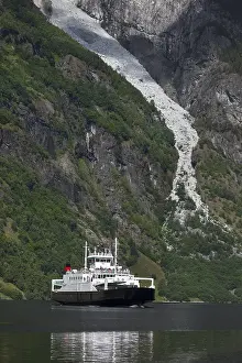 Category Scandinavia Prints: Ferry Sognefjord in Naeroyfjord