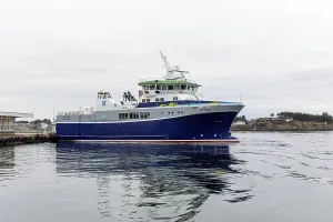 The ferry Utsira at the ferry terminal in Haugesund