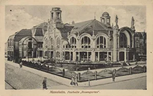 Festival hall rose garden in Mannheim