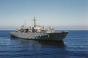 FGS Sachsenwald during 56th foreign training voyage of the training ship Deutschland