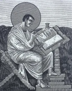 Figure, apostle figure from the Gospel of Charlemagne