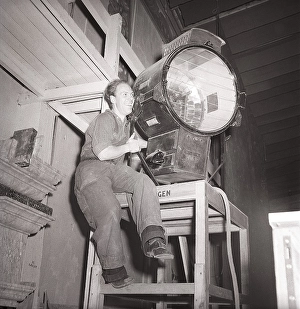 Film studio in the 1940s