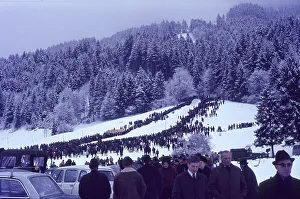 Finish slope of the traditional Gaissacher Schnablerrennen