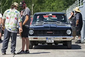 FINOWFURT, GERMANY - JUNE 28, 2024: A compact car Chevrolet Chevy II / Nova on the starting line