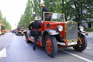 Fire brigade nostalgia, old fire engine