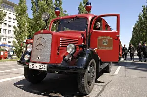 Fire brigade nostalgia, old fire engine