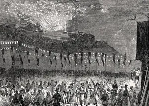 Fireworks at Montmartre, Paris