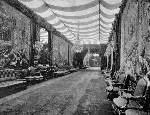 One of the first autotype photographs of La Grande Galerie des Fetes de L'Elysee